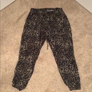 Cheetah print joggers